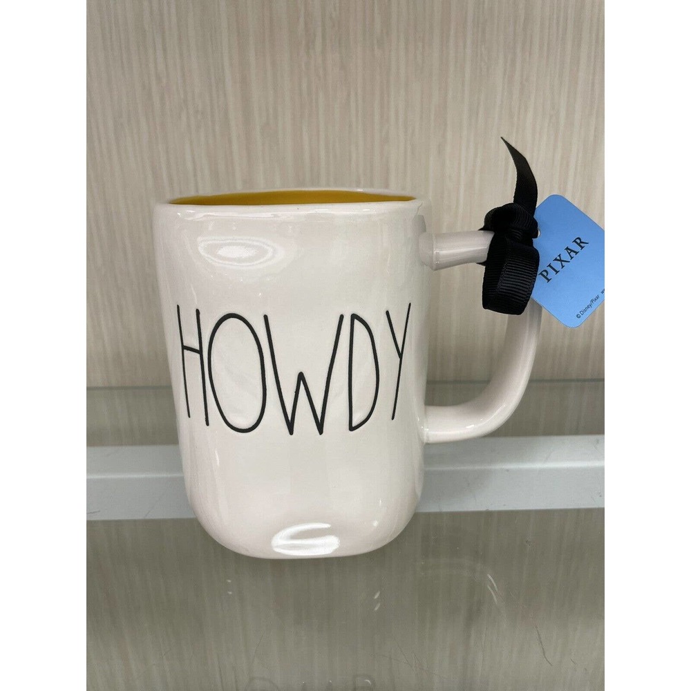 New RAE DUNN Disney Pixar Toy Story Woody "HOWDY!" LL Double Sided Mug